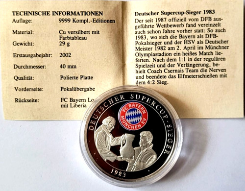 Münze medaille fc bayern - /,