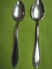 ?OKA 90-45?2 Esslöffel-Einzelstücke?Ersatzlöffel?Silber Gereinigt?Art Deco