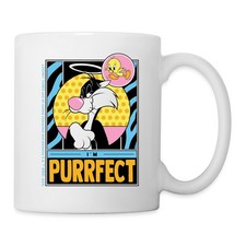 Looney Tunes Kater Sylvester I'm Purrfect Perfekt Tasse, One size, Weiß