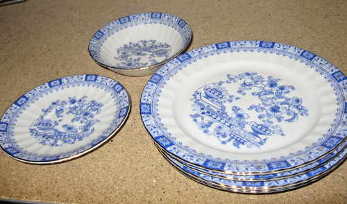 Kuchenteller china blau - 4,