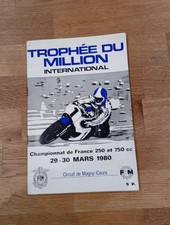 Programmheft Trophee Du Million Circuit Magny Cours 1980 Motorräder