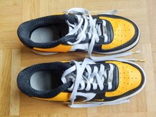 Nike Air Force 1 AF1 Sneaker Damen Gr.38 schwarz-orange-weiß