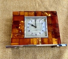 Tischuhr / Kaminuhr von SBM Staatliche Bernstein-Manufaktur Königsberg Antik