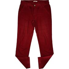 MAC 42 L30 Jeans Hose Weinrot Damen Stretch weich Chino Samt Nicki mid Rise W32