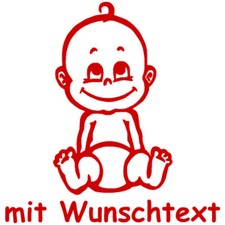 Babyaufkleber mit Wunschname
