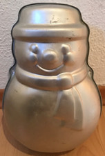 Wilton 3D Alu Backform „Schneemann“ 24 x 17 x 12cm vintage, 1 x benützt 