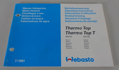 Betriebsanleitung webasto - betriebsanleitung,