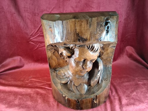 Alte geschnitzte wand stand - alte,