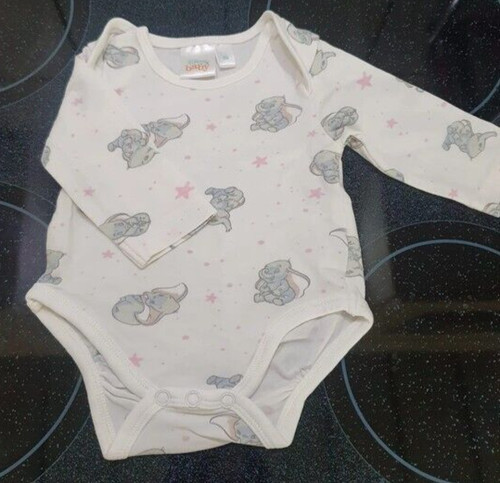Weißer dumbo langarm body - "dumbo",