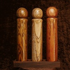 Exklusives Mühlen Trio aus Zebrano