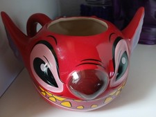 3 D Stitch Tasse rot MUG Face Gesicht