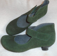 Deeberg Bio Step Wildleder Comfort Schuhe / Pumps, Klett, Absatz, Größe 42, Neu