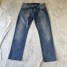 Diesel Herren Larkee Regular Straight Jeans Blue Wash 008AT Größe W32 L29
