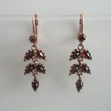 Granatschmuck Granat Ohrringe