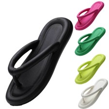 Damen Flip-Flops Sandalen Zehentrenner Badeschuhe Hausschuh Atmungsaktiv Slipper