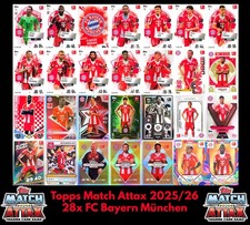 Topps Match Attax 25/26 Bundesliga - 28 Karten - FC Bayern München - 2025 2026