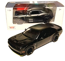 Dodge Challenger SRT Hellcat Widebody 2018 mattschwarz Modellauto 1:24 Motormax