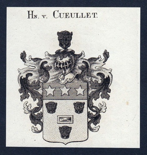 1820 cueullet wappen adel - cueullet,