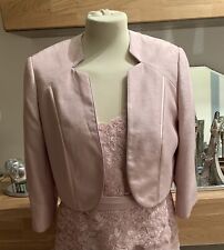 Jacques Vert Bolero Jacke rosa D38 UK12 NEU €199 fest Hochzeit MOB pass. Kleid
