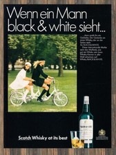 Black & White Whisky - Reklame Werbeanzeige Original-Werbung 1968 (2)