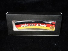 Taschenmesser Klappmesser Aufschrift  Held der Arbeit  DDR Ostalgie
