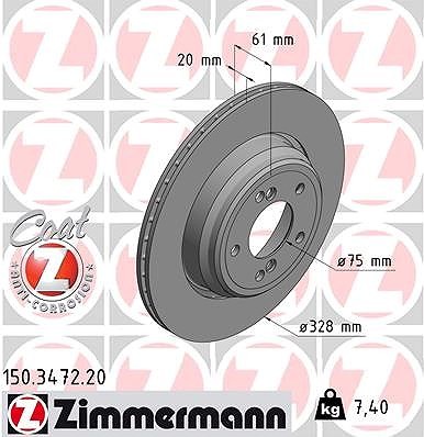 Zimmermann bremsscheibe - 2x,