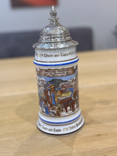 Bierkrug porzellan - , bierkrug,