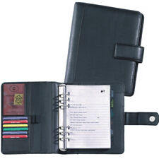 TERMINPLANER PLANER TIMER ECHT LEDER A5 TERMINPLANSYSTEM ZEITPLANER - RINGBUCH