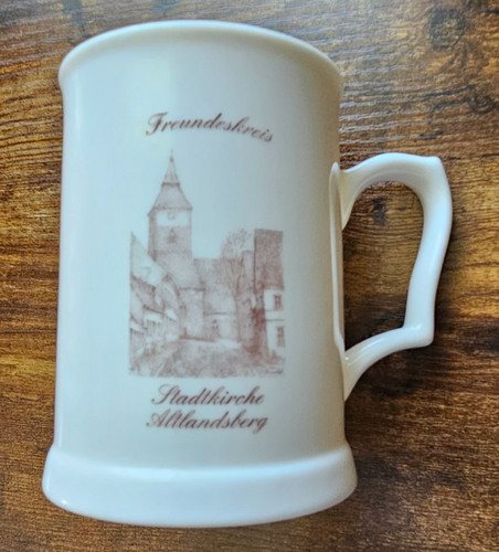Porzellan bierkrug - porzellan,