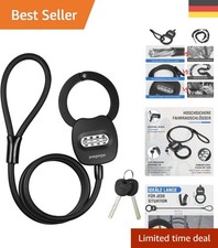 Hochsicherheits E-Scooter Schloss mit 120 cm Zahlencode und Reset Schlüssel