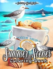Summer Scenes Coloring Book