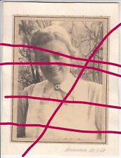 Portraitfoto Krankenschwester 1942, Rote-Kreuz-Schwester im Lazarett