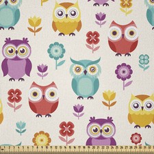 Eulen Microfaser Stoff als