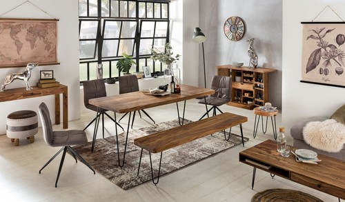 Finebuy hausbar massivholz - finebuy,