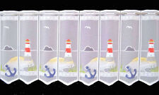 Leuchtturm Scheibengardine Badezimmergardine Bistrogardine 60 cm Höhe 7 Breiten 