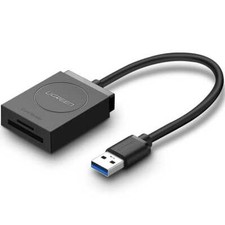 Kartenleser SD / Micro SD auf USB 3.0, Ugreen Kartenlesegerät Leser Schwarz