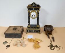 Posten alte antike Kuckucksuhr Portaluhr Wanduhr defekt Reuge Romance