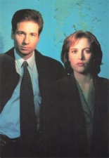 497659) Schauspieler Karte - Fox Mulder & Dana Scully