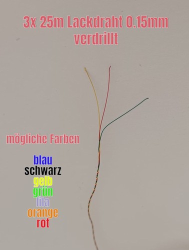 Kupferlackdraht verdrillt - , 3x