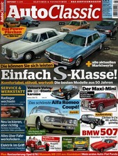 Zeitschrift Auto Classic #5 2015 S klasse BMW 507 Alfa Coupe Mini Citroen 11 CV