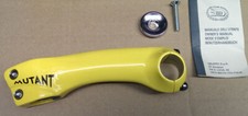 3ttt Mutant Rennrad Vorbau, 1" / 1 1/8" Ahead, 130mm, gelb, inkl. Ahead-Cap, NEU