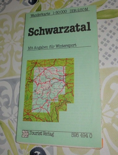 Ddr wanderkarte schwarzatal - ,
