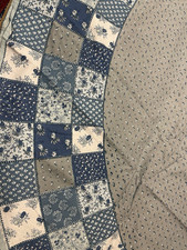 Druckdecke Bistro blau