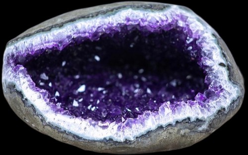Amethyst stone banded - stone,