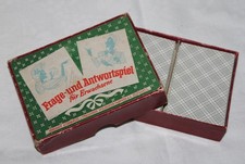 altes Kartenspiel - Frage & Antwortspiel für Erwachsene