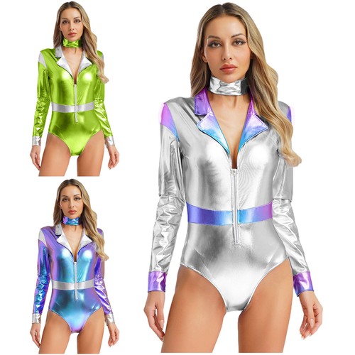 Damen bodysuit glänzend - bodysuit,