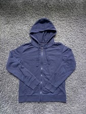 Hoody Kapuzenpulli Sweatjacke Blau S/M