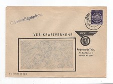 DDR Dienst Brief Rudolstadt