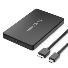 Festplattengehäuse 2,5“ USB-C 3.1 Gen 1 SATA HDD SSD Gehäuse externe Festplatte