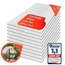 Gewächshausplatten 6mm Doppelsteg Polycarbonat Hohlkammerplatten Stegplatten 10x